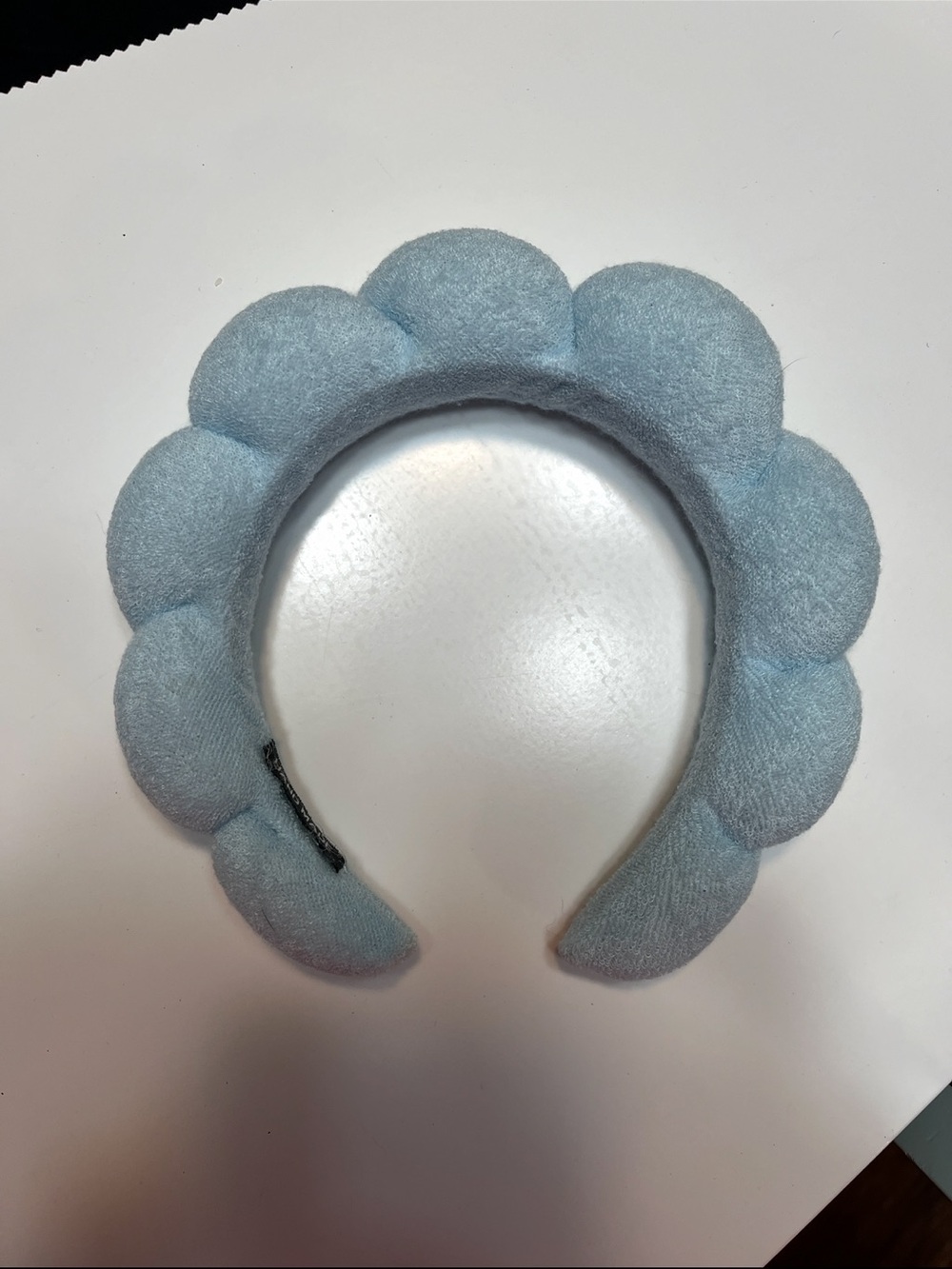 Plush Bubble Headband - Light Blue